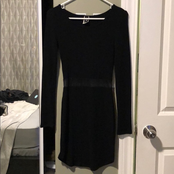 windsor black long sleeve dress